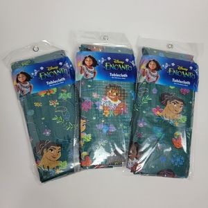 3pcs Disney's Encanto PEVA Plastic Reusable Tablecloth Birthday Party 52"x70"
